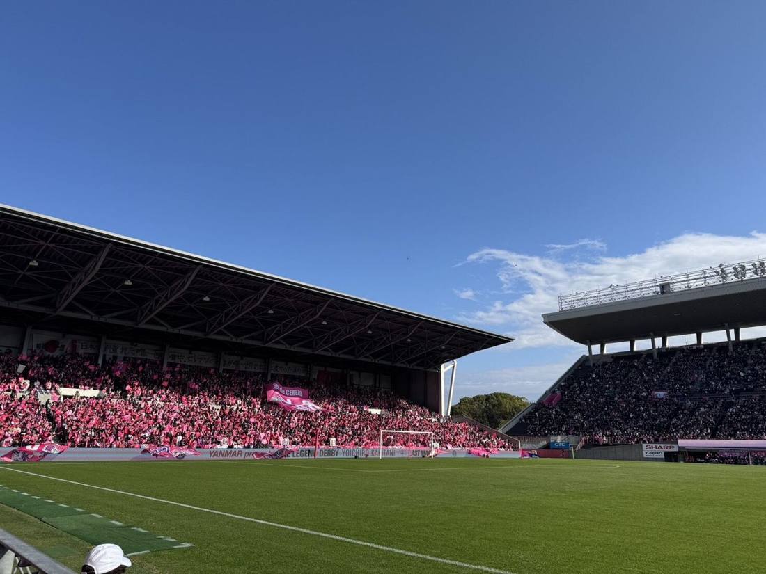 サッカー観戦